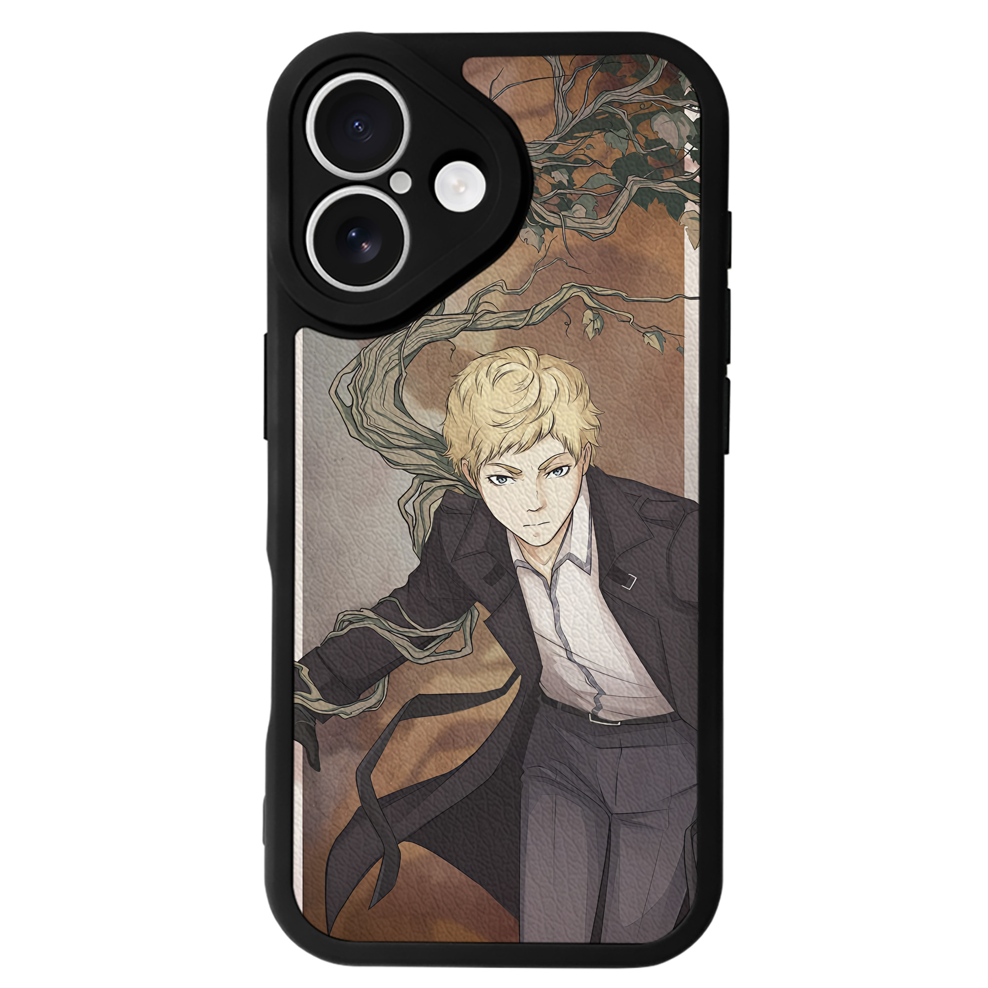 （画像用） 文豪ストレイドッグス Bungo Stray Dogs 【iPhone 16シリーズ対応】シリコンスマホケース（レザー調） 材質：シリコン